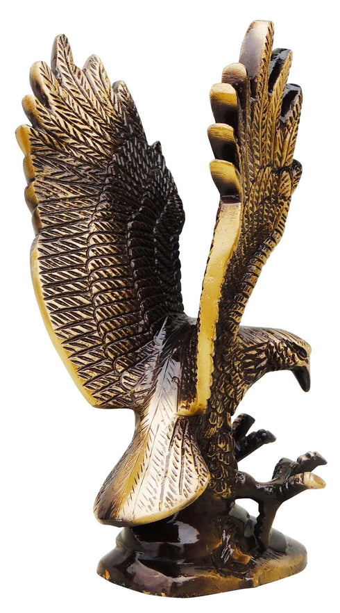 Brass Antique Showpiece Eagle Statue 1.12kg